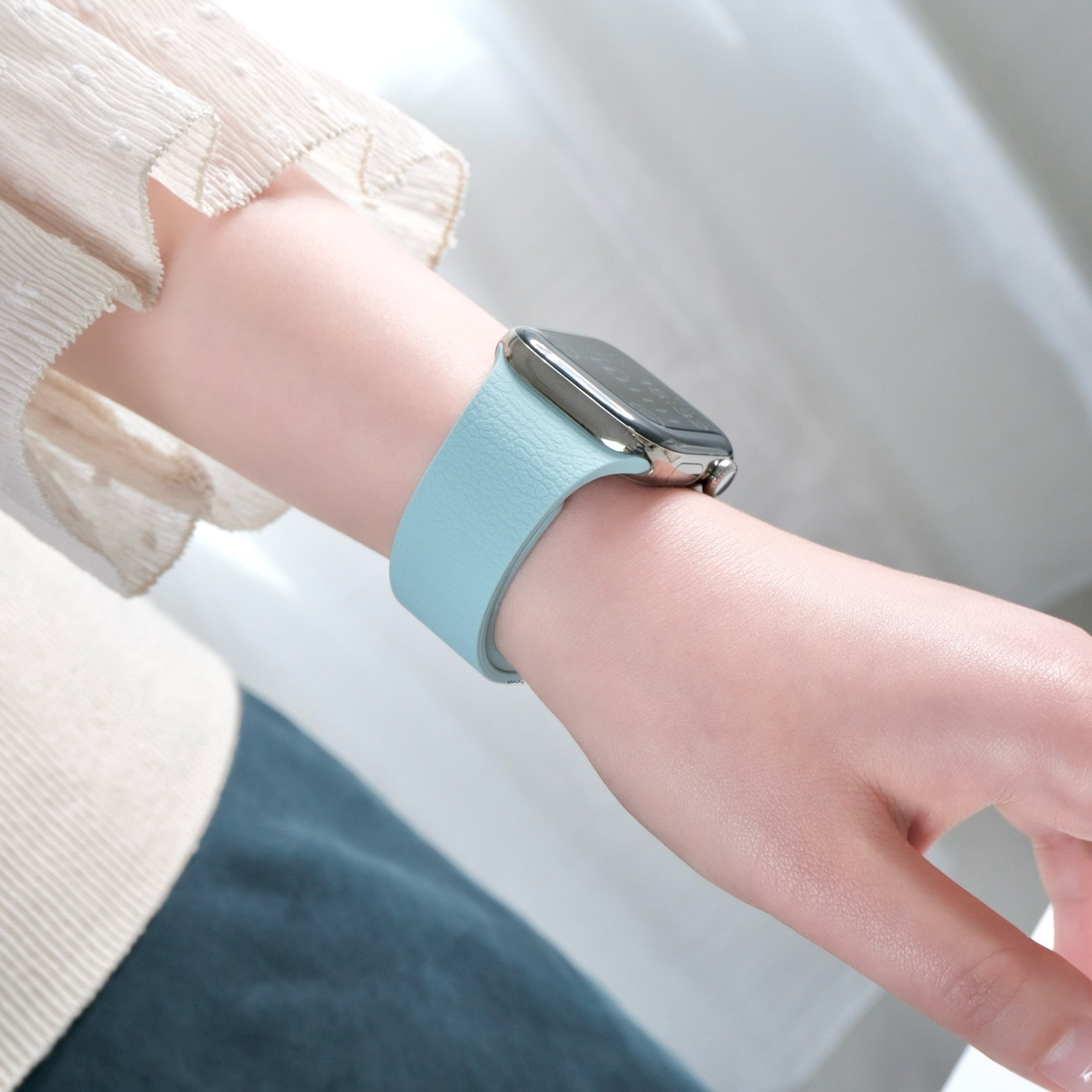 新色登場！【ライムゼストマグバンド】B066 アップルウォッチバンド シリコンベルト マグネット留め Apple Watch
