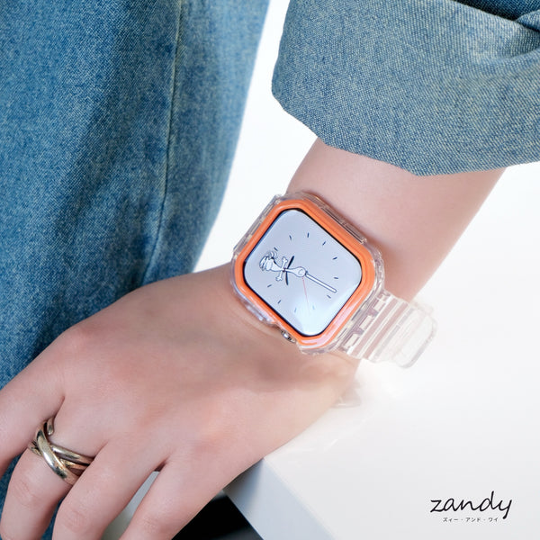 【エアクリアケース一体式バンド】A015 アップルウォッチバンド 一体式ベルト Apple Watch 10/11専用モデル