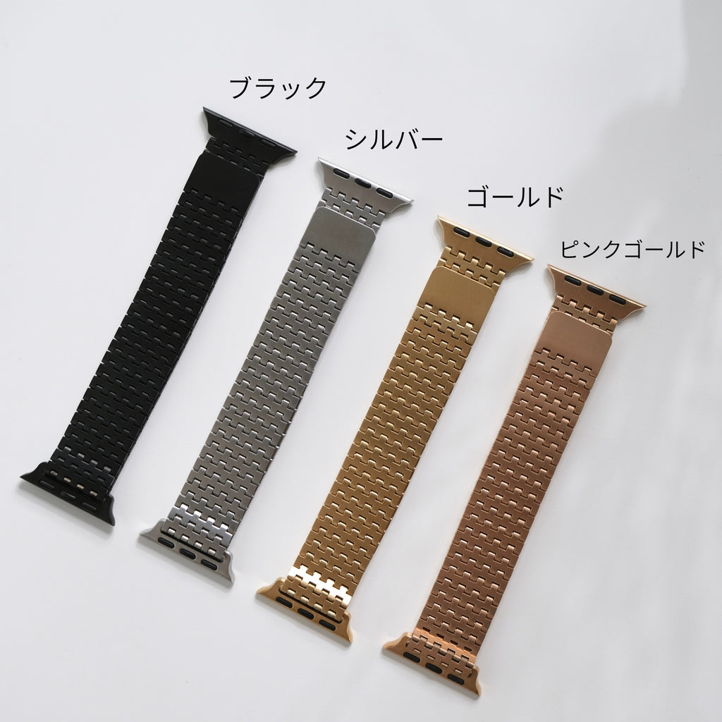 【モザイクループバンド】B068 アップルウォッチバンド マグネット ステンレスベルト Apple Watch