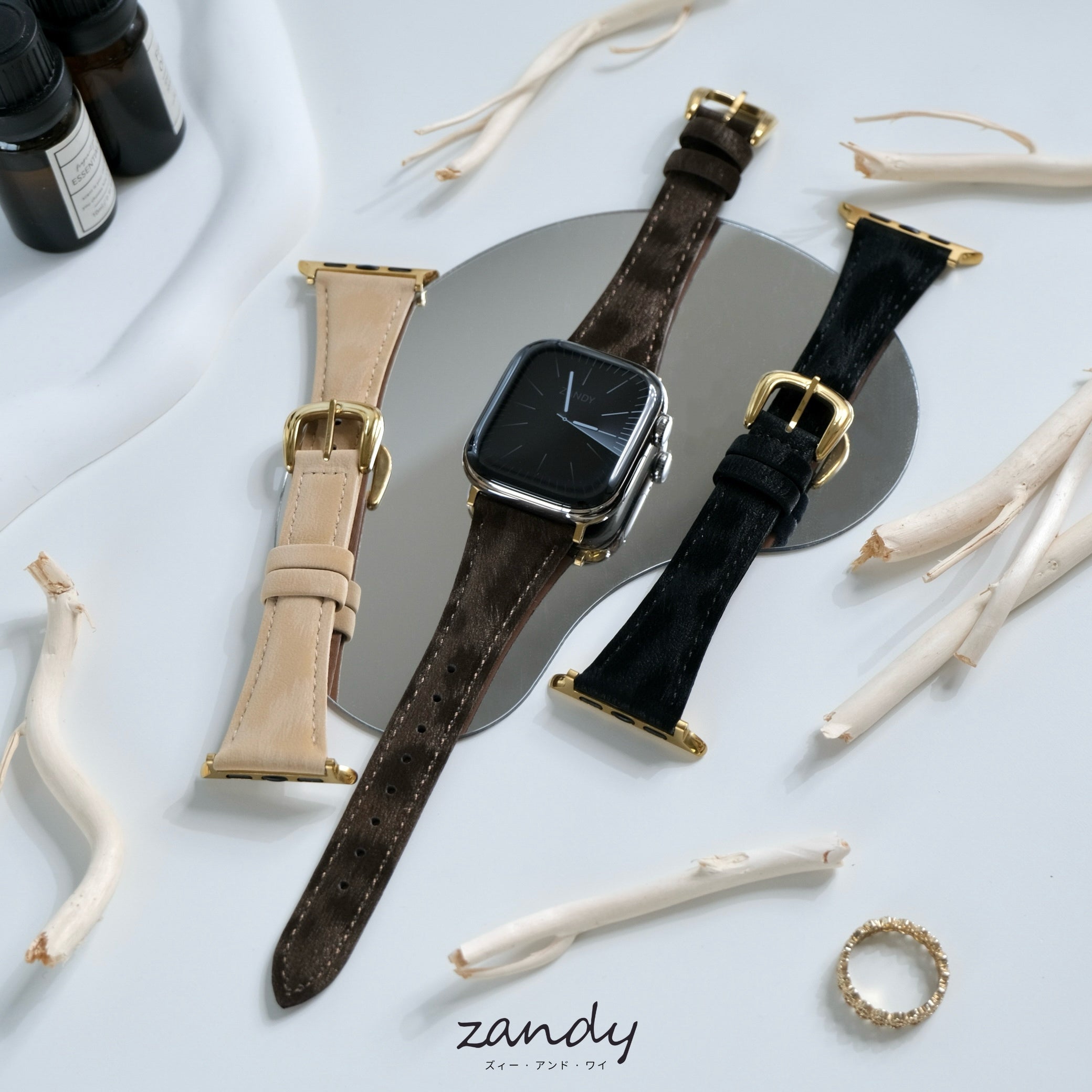 【デザインガラレザーバンド】B071 アップルウォッチバンド  レザーベルト Apple Watch メイン画像