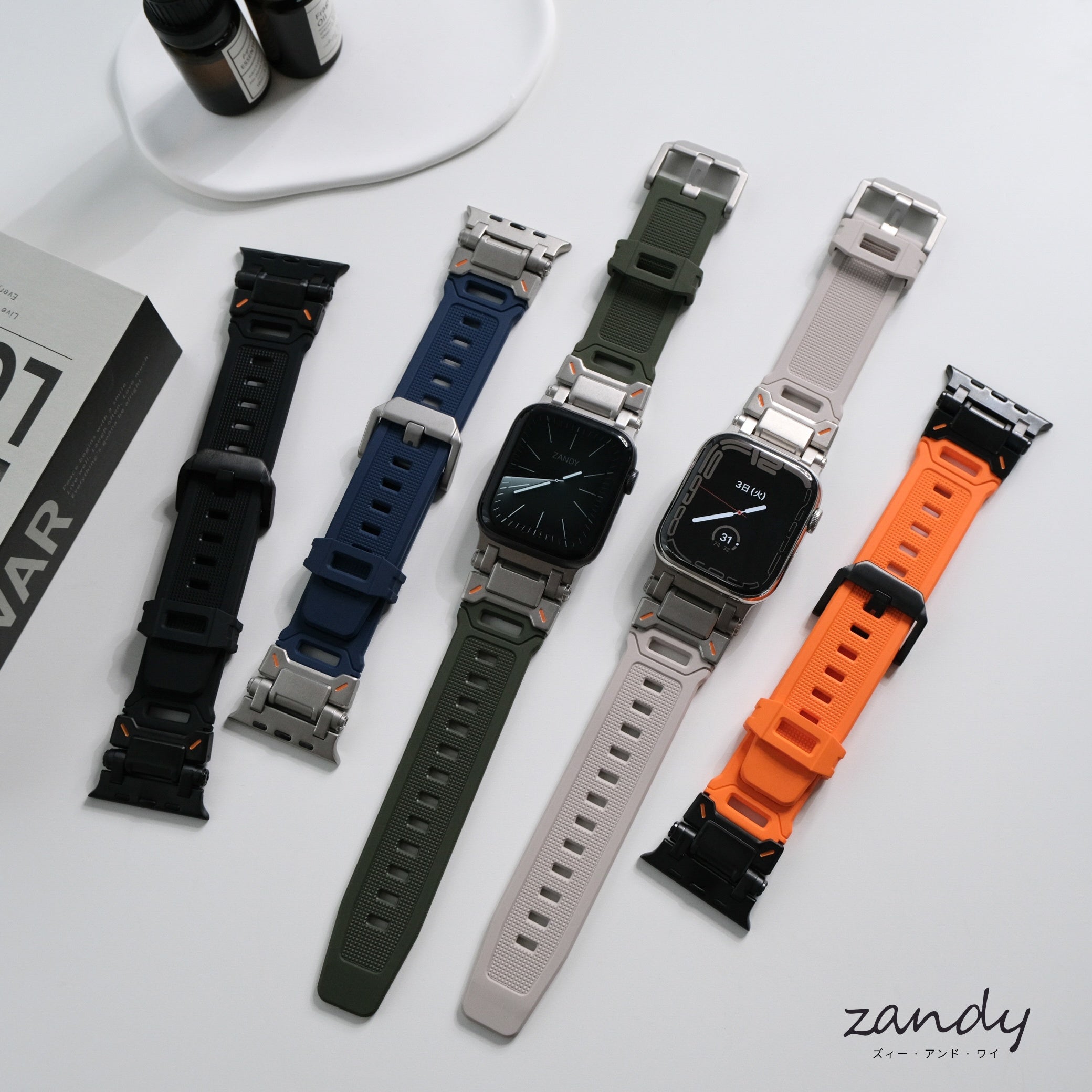 【ステンレスTPUバンド】B015 42/44/45/46/49mmサイズ限定！アップルウォッチバンド TPUデザインベルト  Apple Watch メイン画像