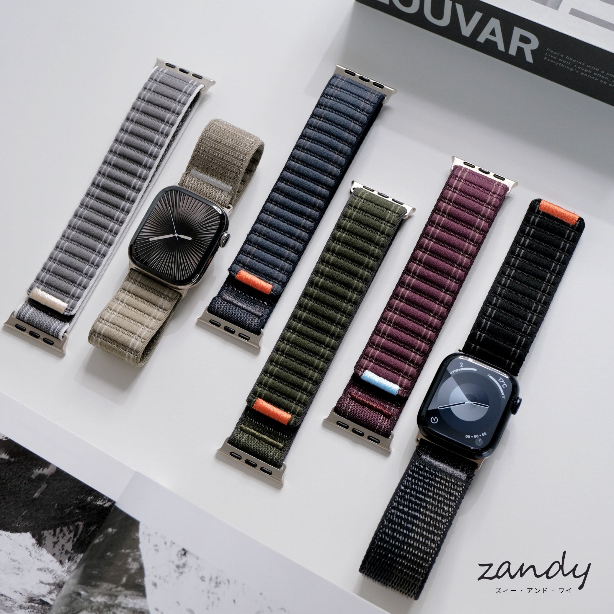 【ステッチナイロンループ】B050 アップルウォッチバンド ナイロンベルト Apple Watch