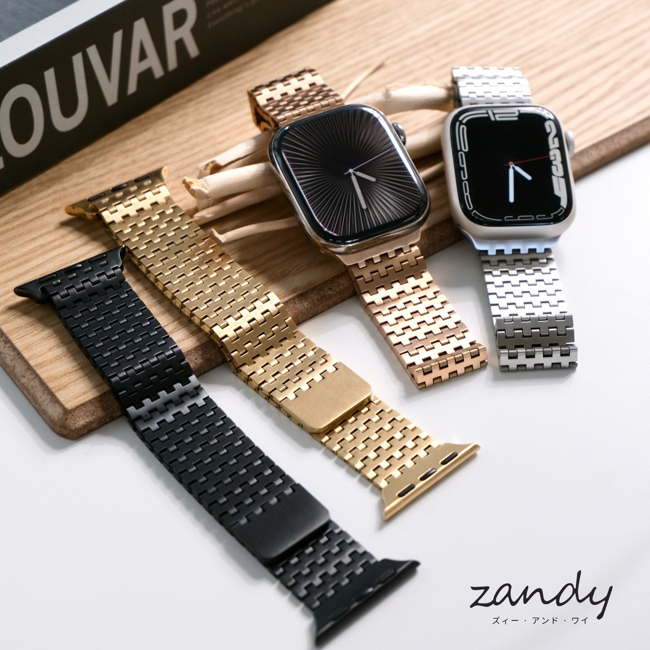 【モザイクループバンド】B068 アップルウォッチバンド マグネット ステンレスベルト Apple Watch