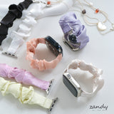 【サテンシュシュバンド】B075 アップルウォッチバンド シュシュベルト Apple Watch