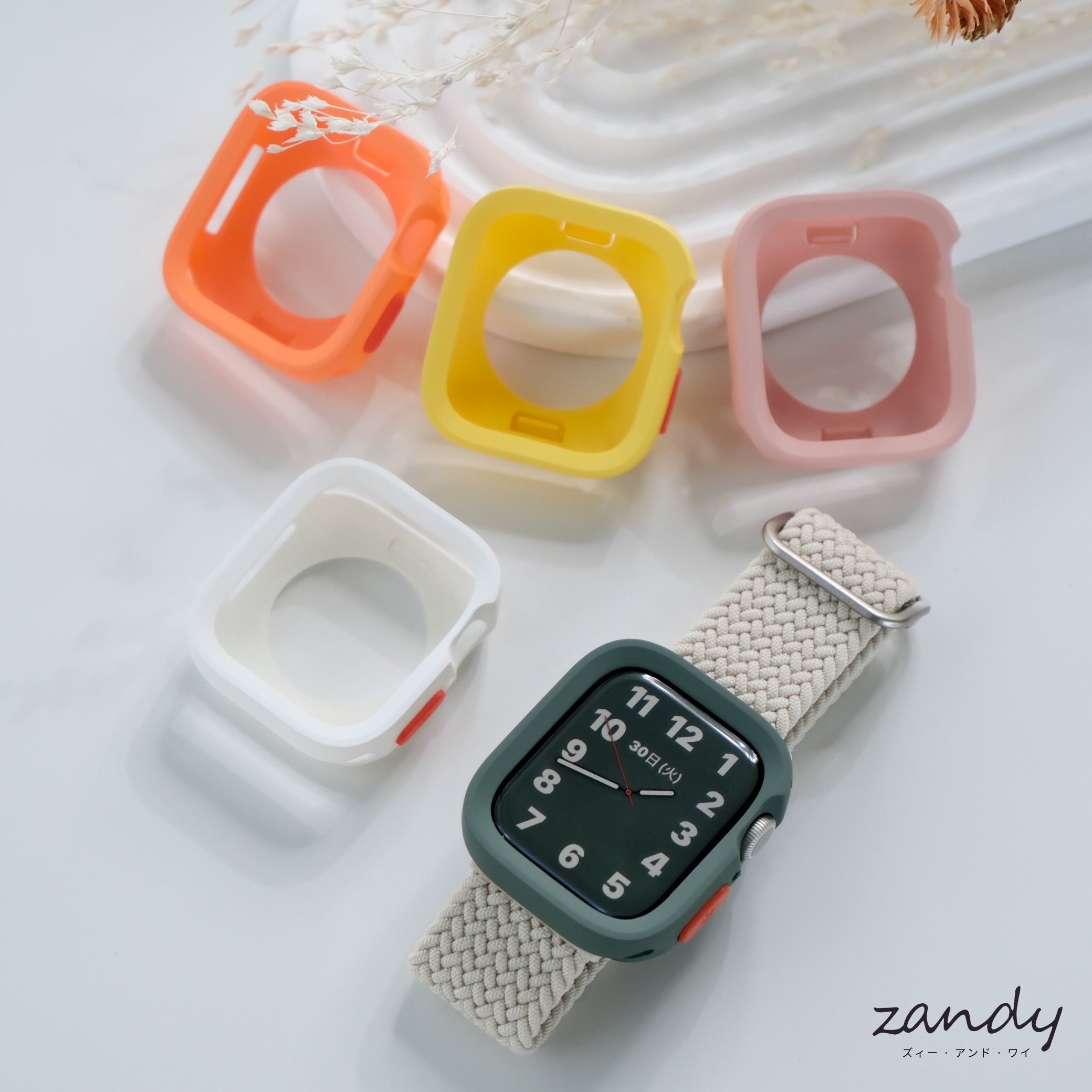 マット新色！【スクエアソフトフレーム】C001 アップルウォッチカバー ソフトフレーム Apple Watch メイン画像