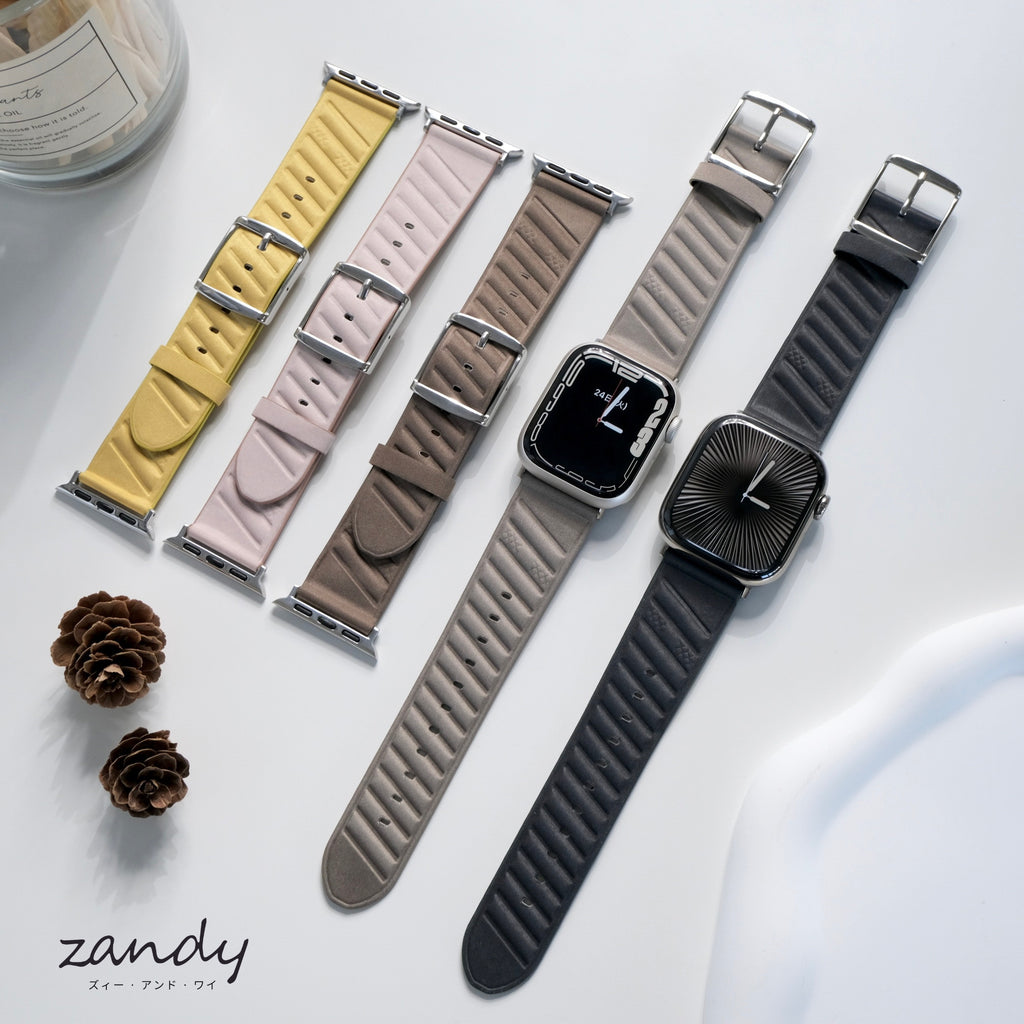 【ストライプバンド】 B062 アップルウォッチバンド ナイロン レザーベルト Apple Watch