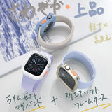 【SET】B066/C001  Apple Watch ライムゼストマグバンド＋スクエアソフトフレームケース