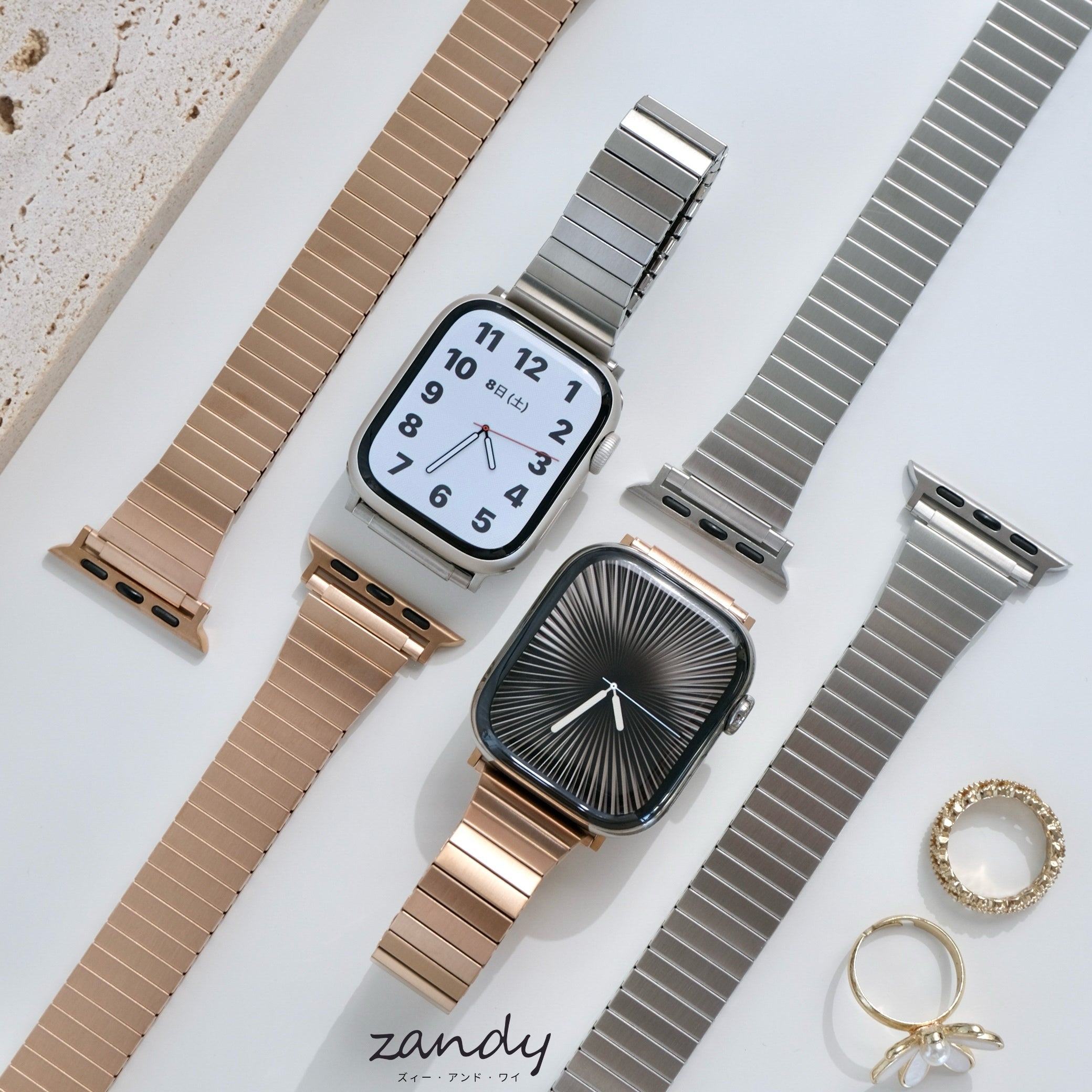 POP UP先行商品！【ステンレスループバンド】B076 アップルウォッチバンド ステンレスベルト ループバンド Apple Watch