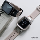 【ステンレスTPUバンド】B015 42/44/45/46/49mmサイズ限定！アップルウォッチバンド TPUデザインベルト  Apple Watch