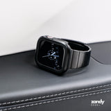 《EDGE+》【SET】B065/C012  Apple Watch エフォートレスブレスバンドBK＋ツートンフレームケースBK