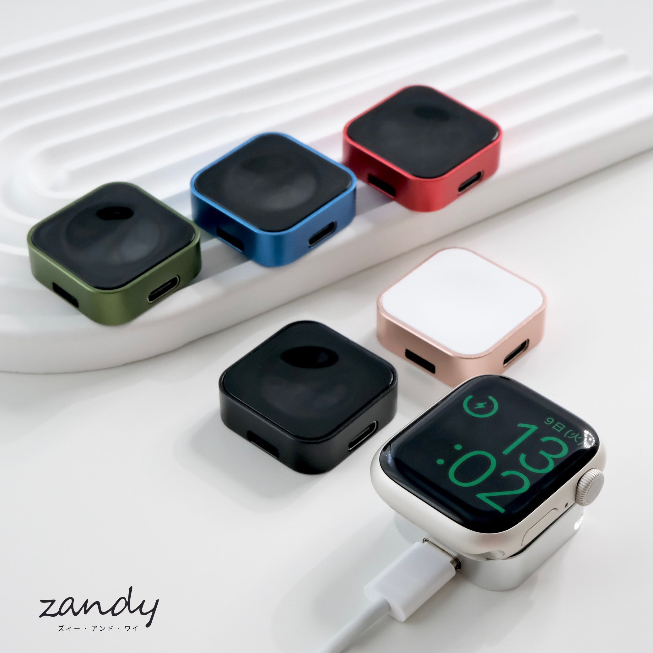 【2 way Charge】Apple Watch 2way アップルウォッチ充電器 ポータブルマグネット式ワイヤレス充電器 サブ画像