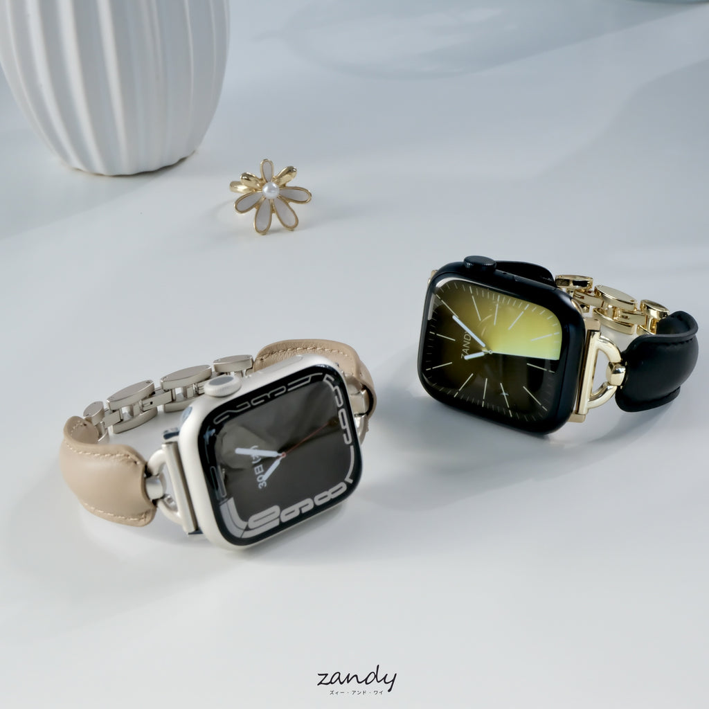 【レザーバックルブレスバンド】アップルウォッチバンド  レザーベルト Apple Watch