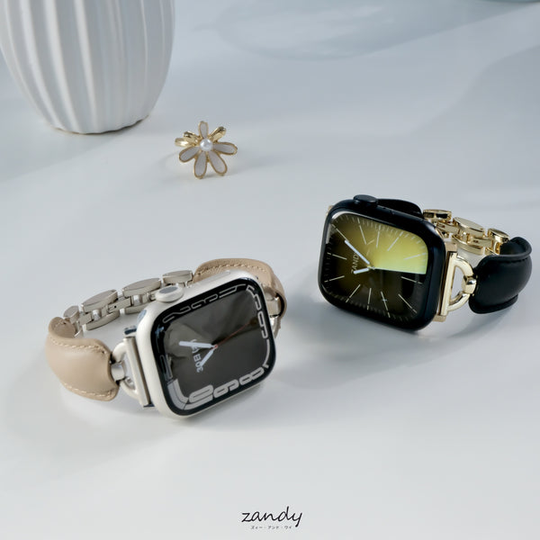 【レザーバックルブレスバンド】アップルウォッチバンド  レザーベルト Apple Watch