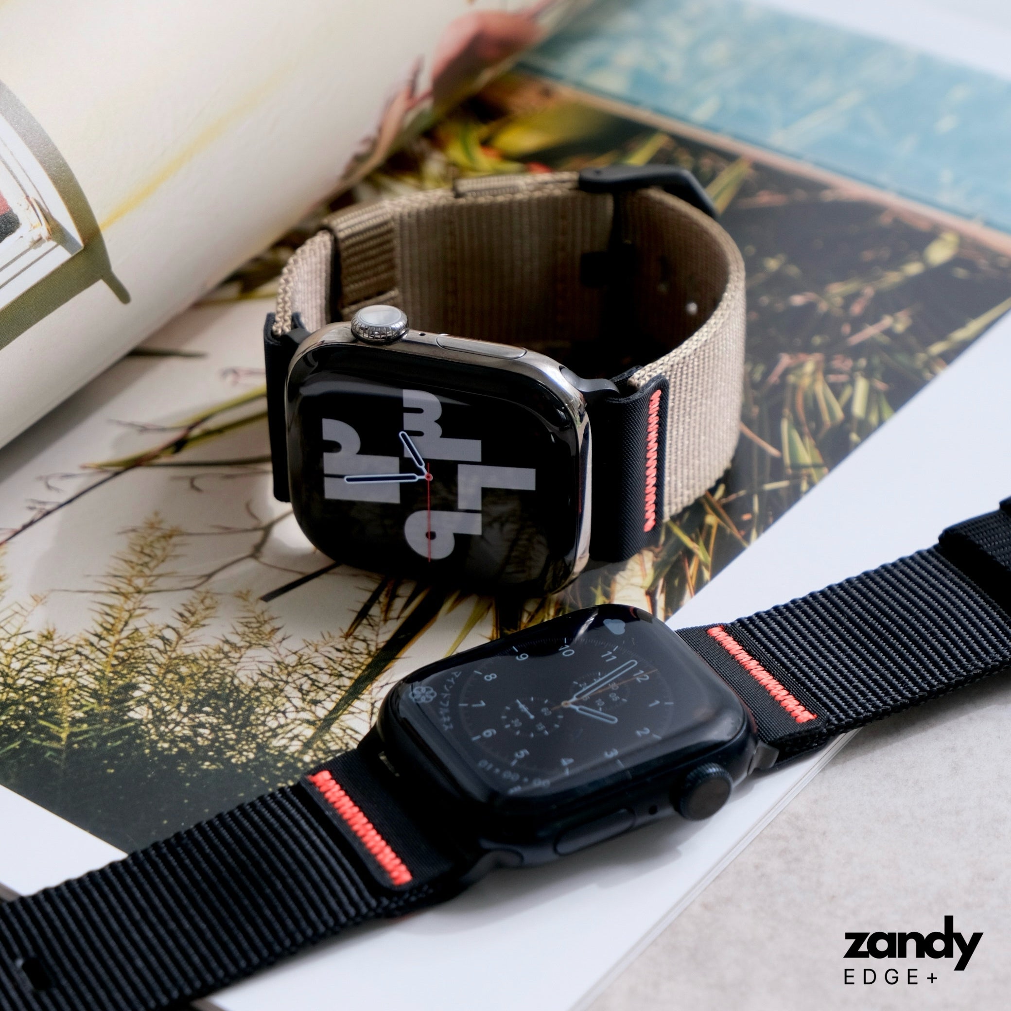 EDGE+【ミッションナイロンバンド】B078 アップルウォッチバンド ナイロンベルト アウトドア Apple Watch