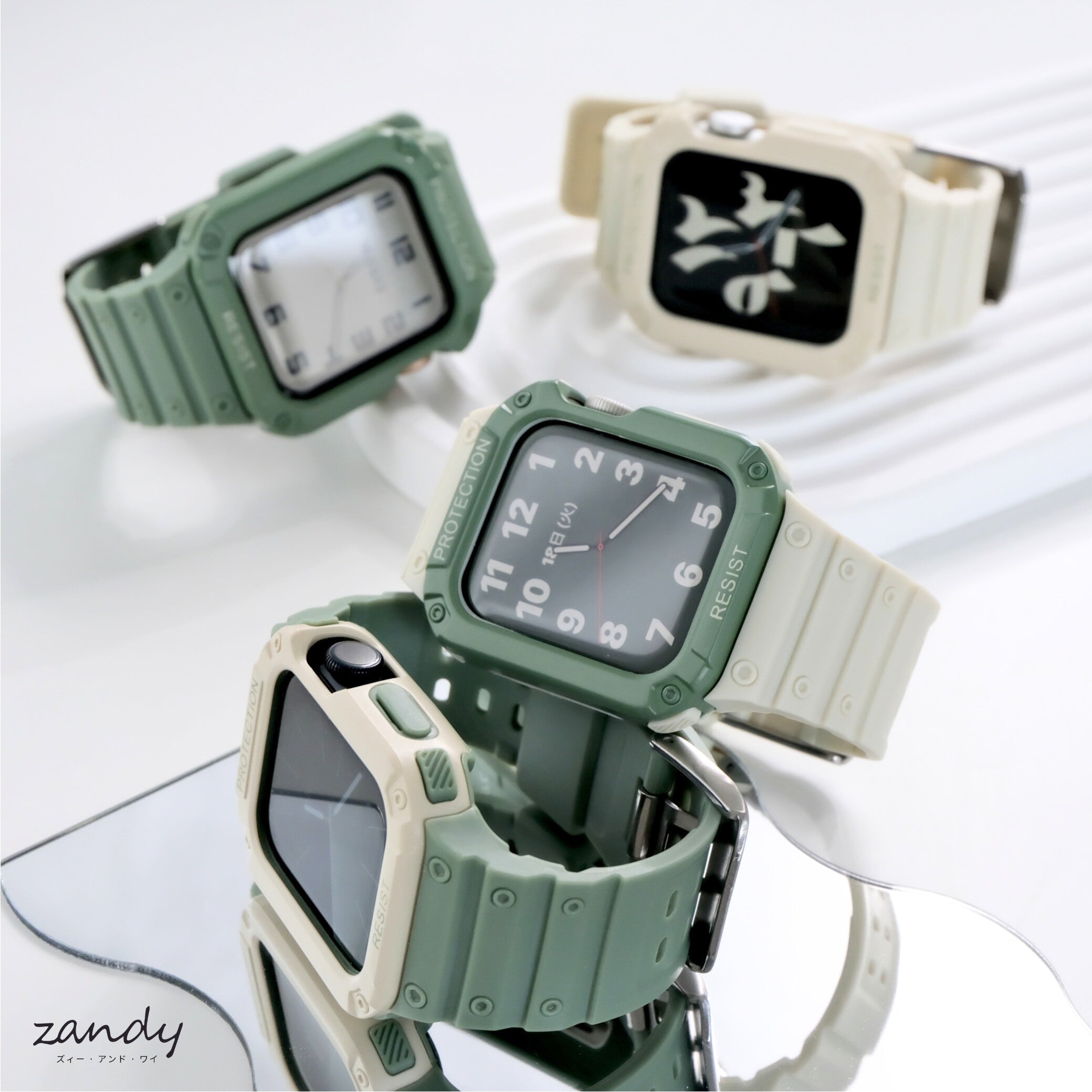 限定カラー！【スポーツ一体式バンド】A005 アップルウォッチバンド 一体式ベルト Apple Watch サブ画像