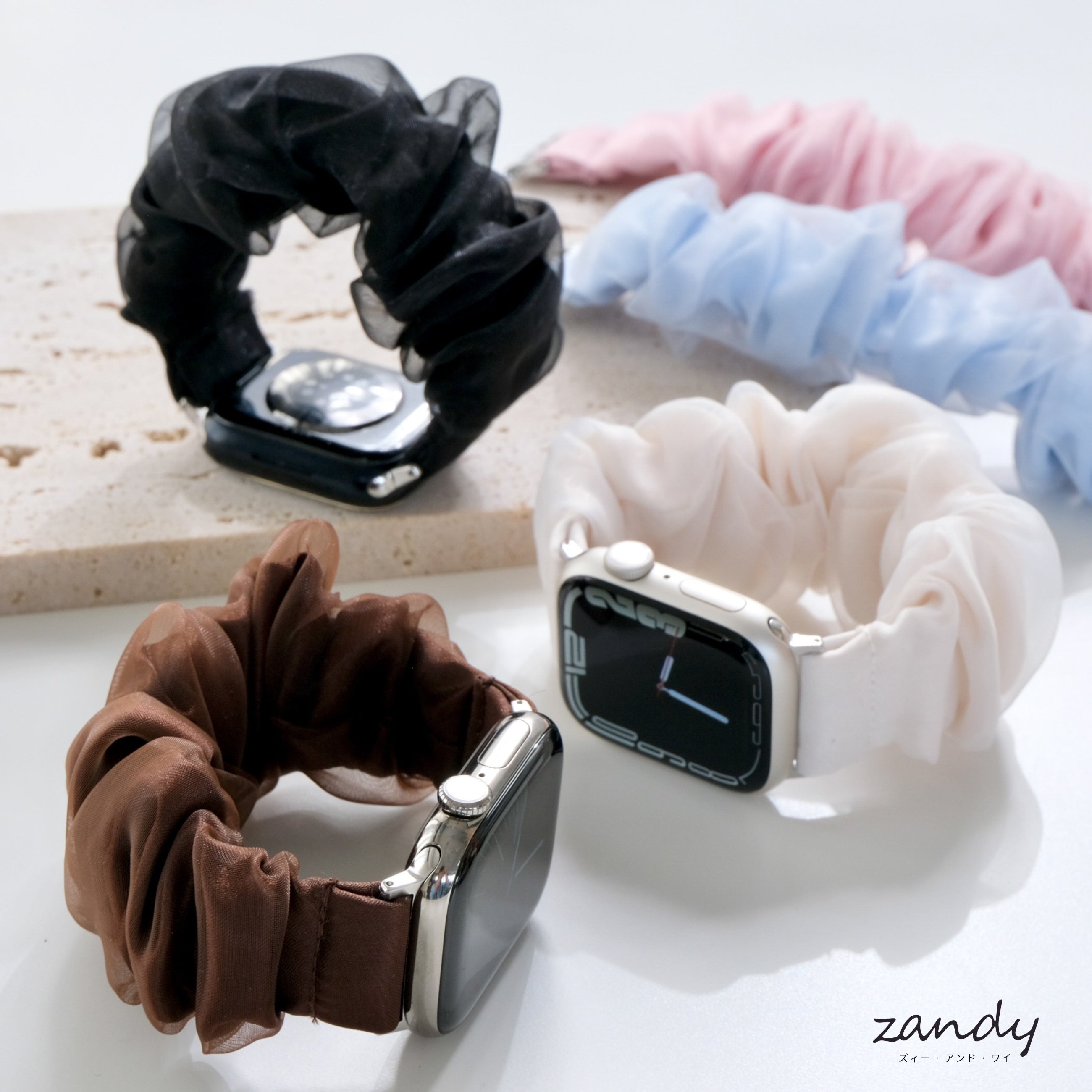 【シアーシフォンシュシュバンド】B073 アップルウォッチバンド シュシュベルト Apple Watch サブ画像