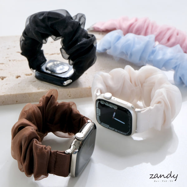 【シアーシフォンシュシュバンド】B073 アップルウォッチバンド シュシュベルト Apple Watch