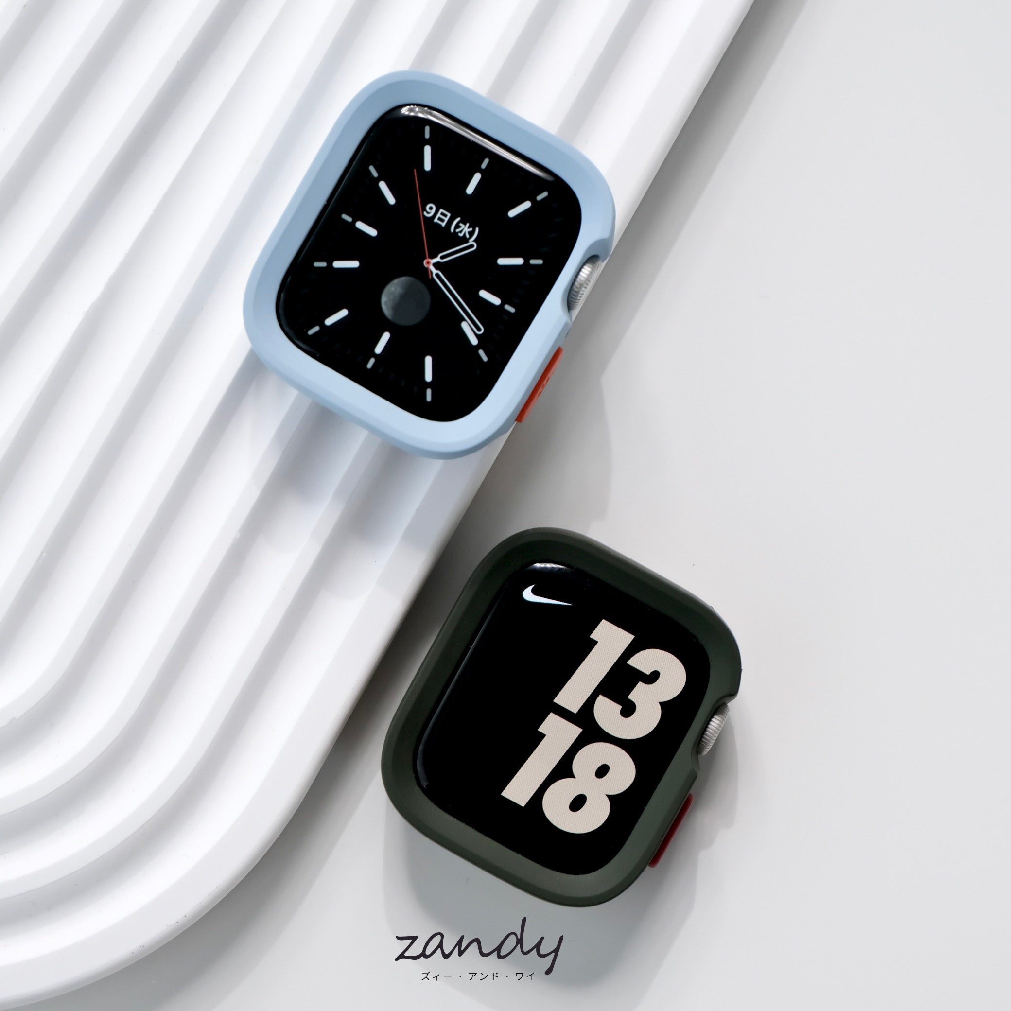 【スクエアソフトフレームケース】アップルウォッチカバー ソフトフレーム Apple Watch