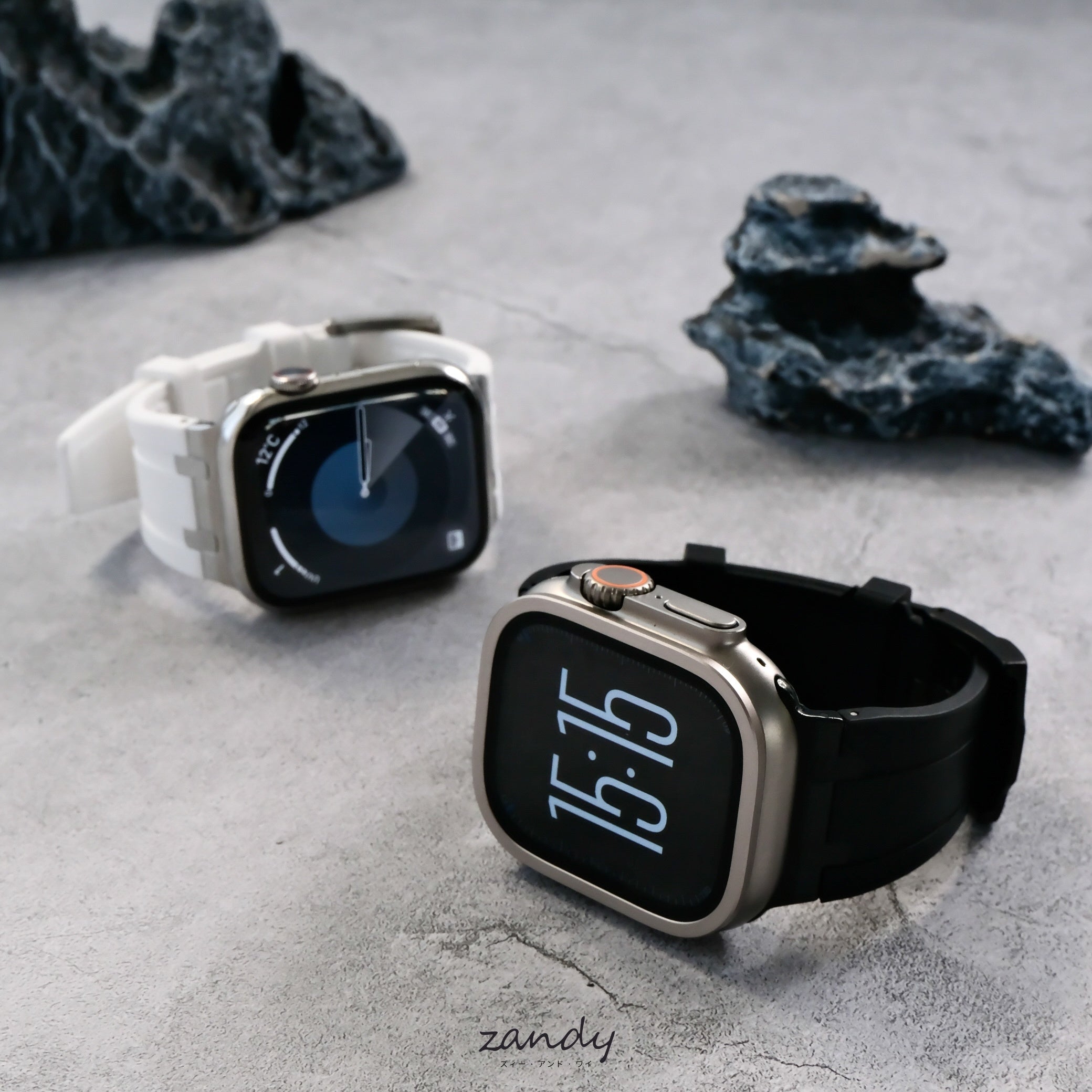 【メタルシリコンバンド】アップルウォッチバンド シリコンデザインベルト  Apple Watch サブ画像