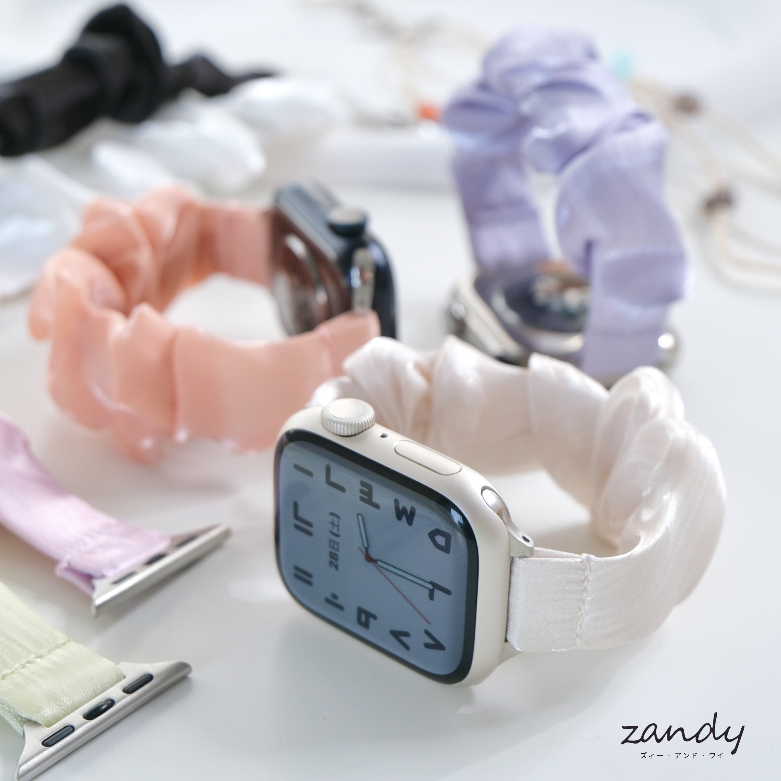 【サテンシュシュバンド】B075 アップルウォッチバンド シュシュベルト Apple Watch サブ画像