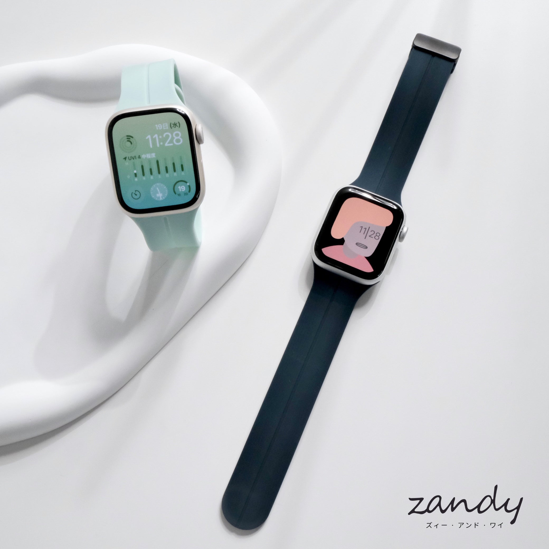 新色追加！【シリコンループ】アップルウォッチバンド マグネットバックル  Apple Watch サブ画像