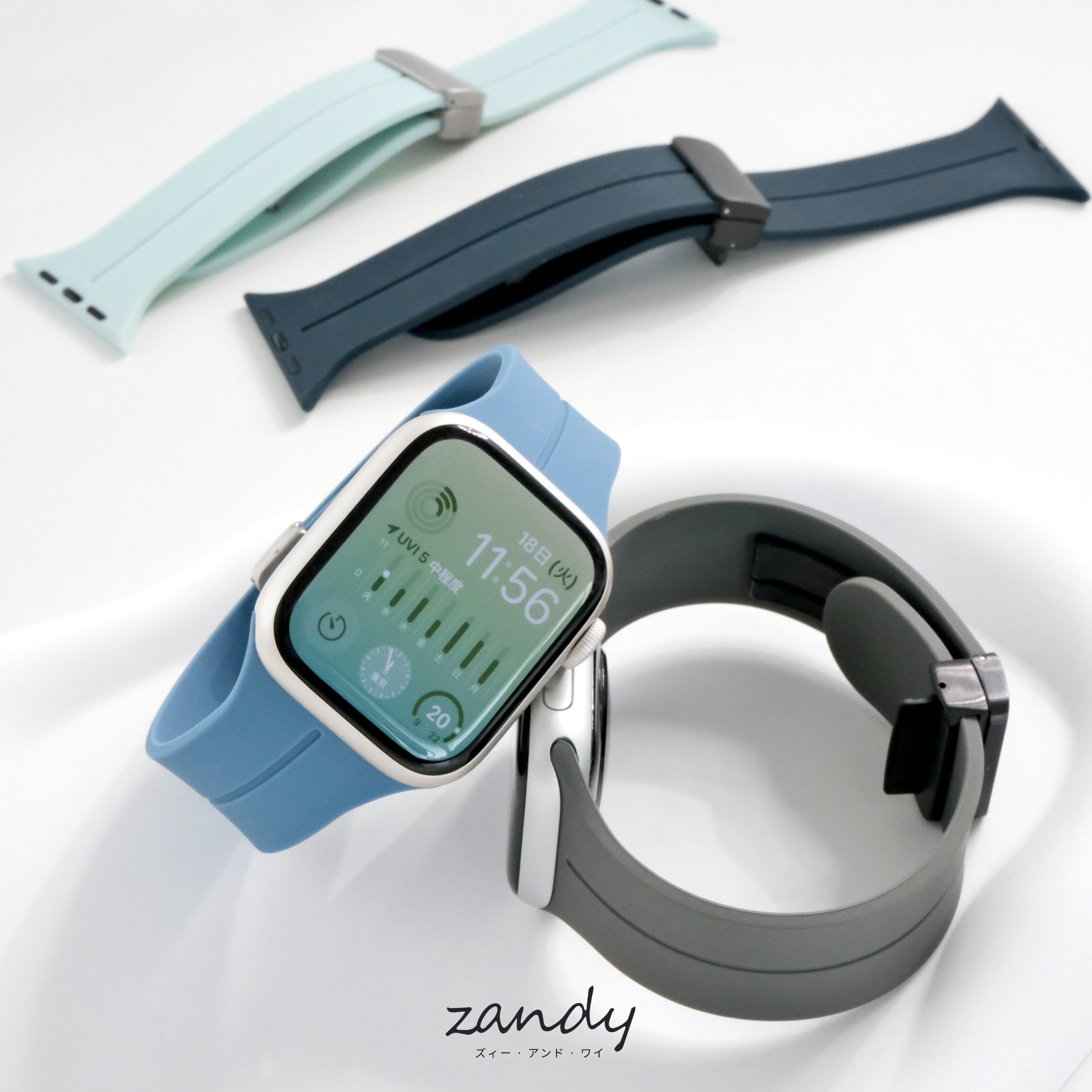 新色追加！【シリコンループ】アップルウォッチバンド マグネットバックル  Apple Watch