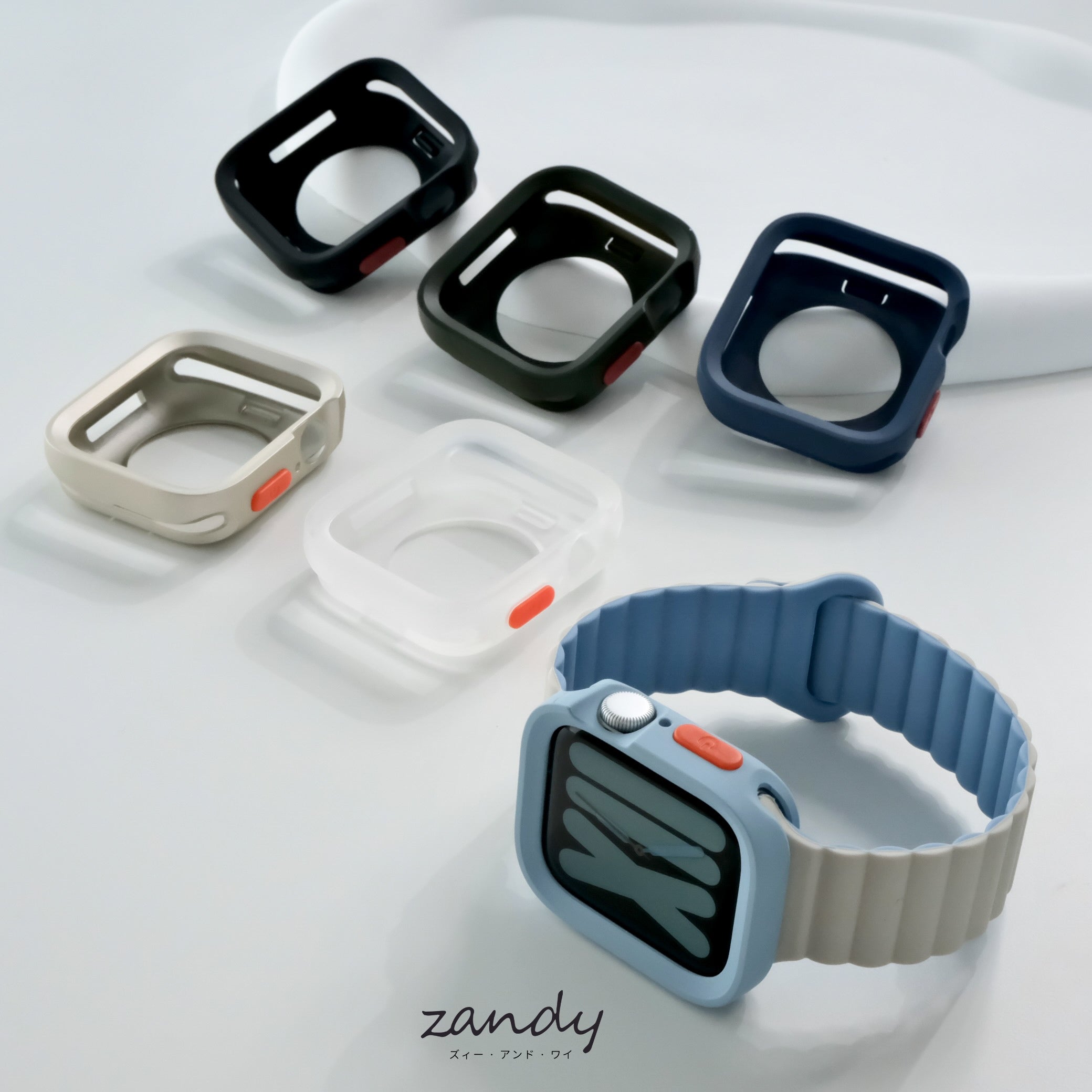 【スクエアソフトフレームケース】アップルウォッチカバー ソフトフレーム Apple Watch サブ画像