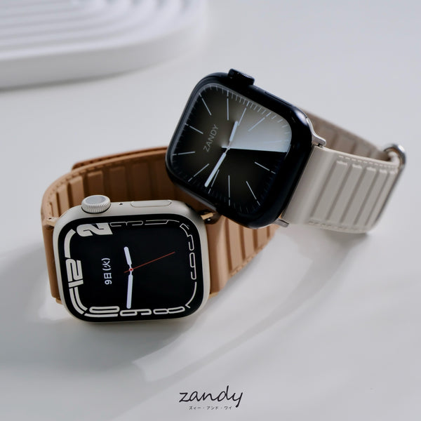 【メタリックシリコンループ①】アップルウォッチバンド マグネットシリコンベルト Apple Watch