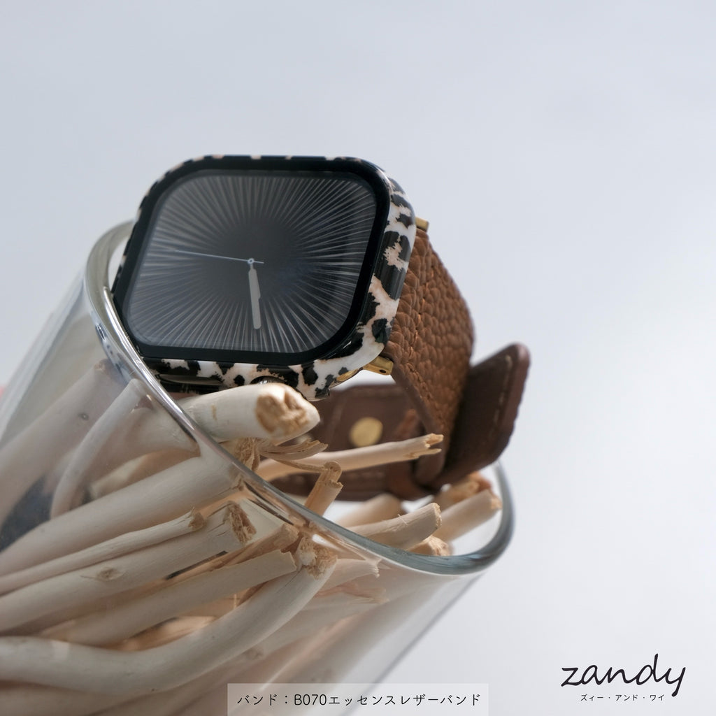 Apple Watch11対応！【レオパードフルケース】 C004 アップルウォッチフルカバー  ハードケース 全面保護  ヒョウ柄  Apple Watch