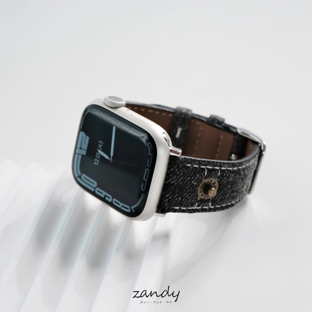 【デニムレザーバンド】アップルウォッチバンド デニム&レザーベルト Apple Watch