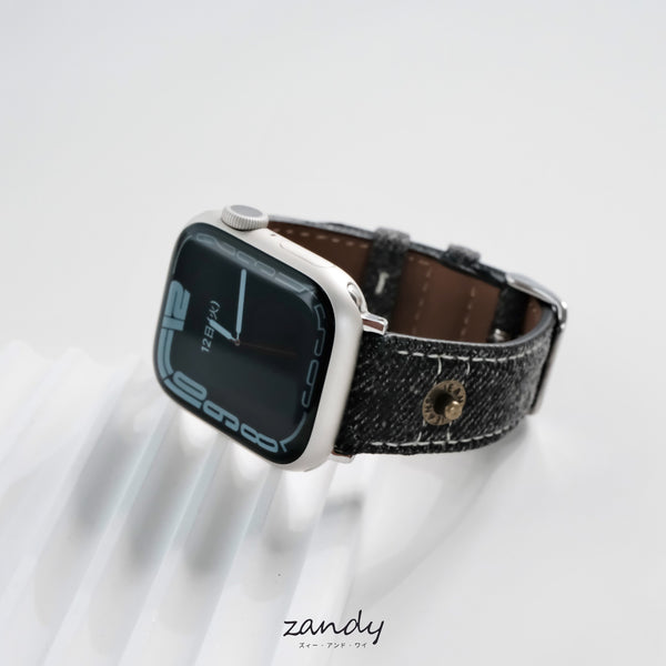 【デニムレザーバンド】アップルウォッチバンド デニム&レザーベルト Apple Watch