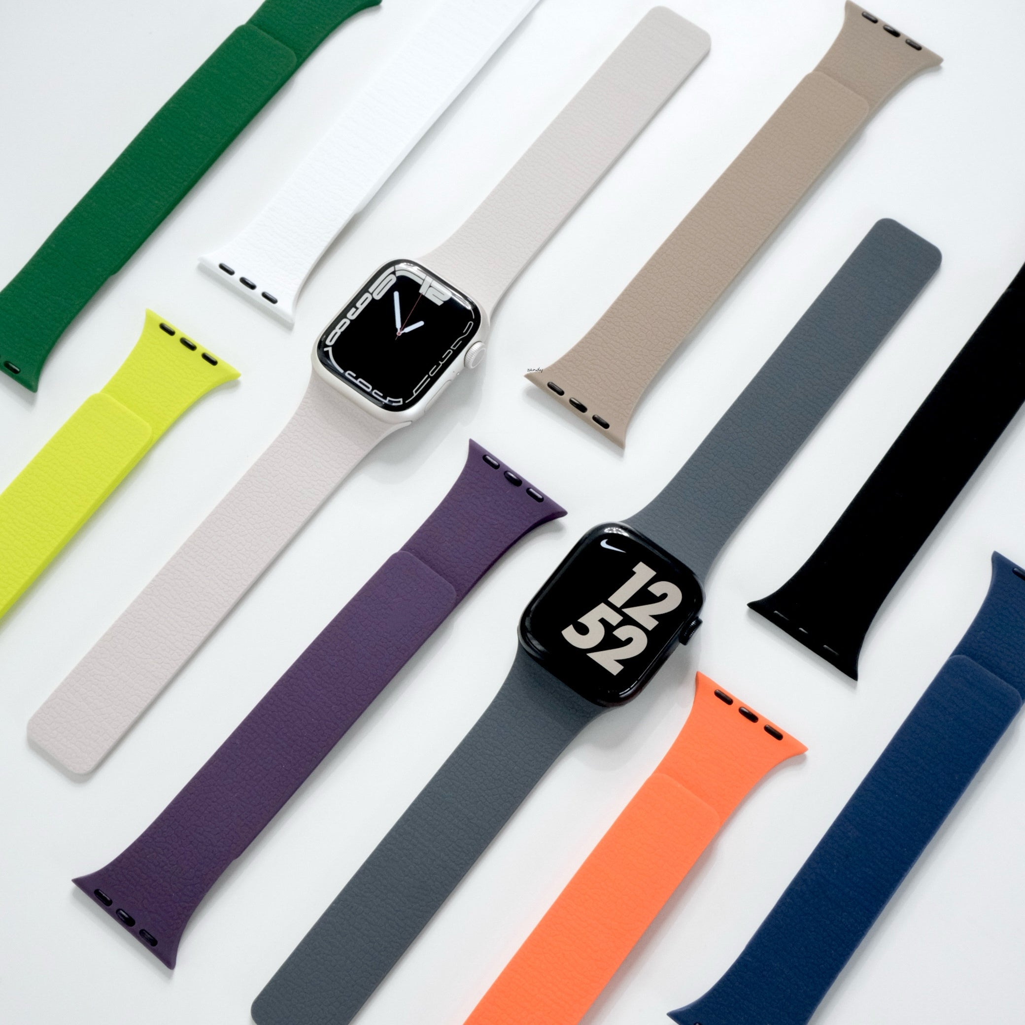 【ライムゼストマグバンド】B066 アップルウォッチバンド シリコンベルト マグネット留め Apple Watch