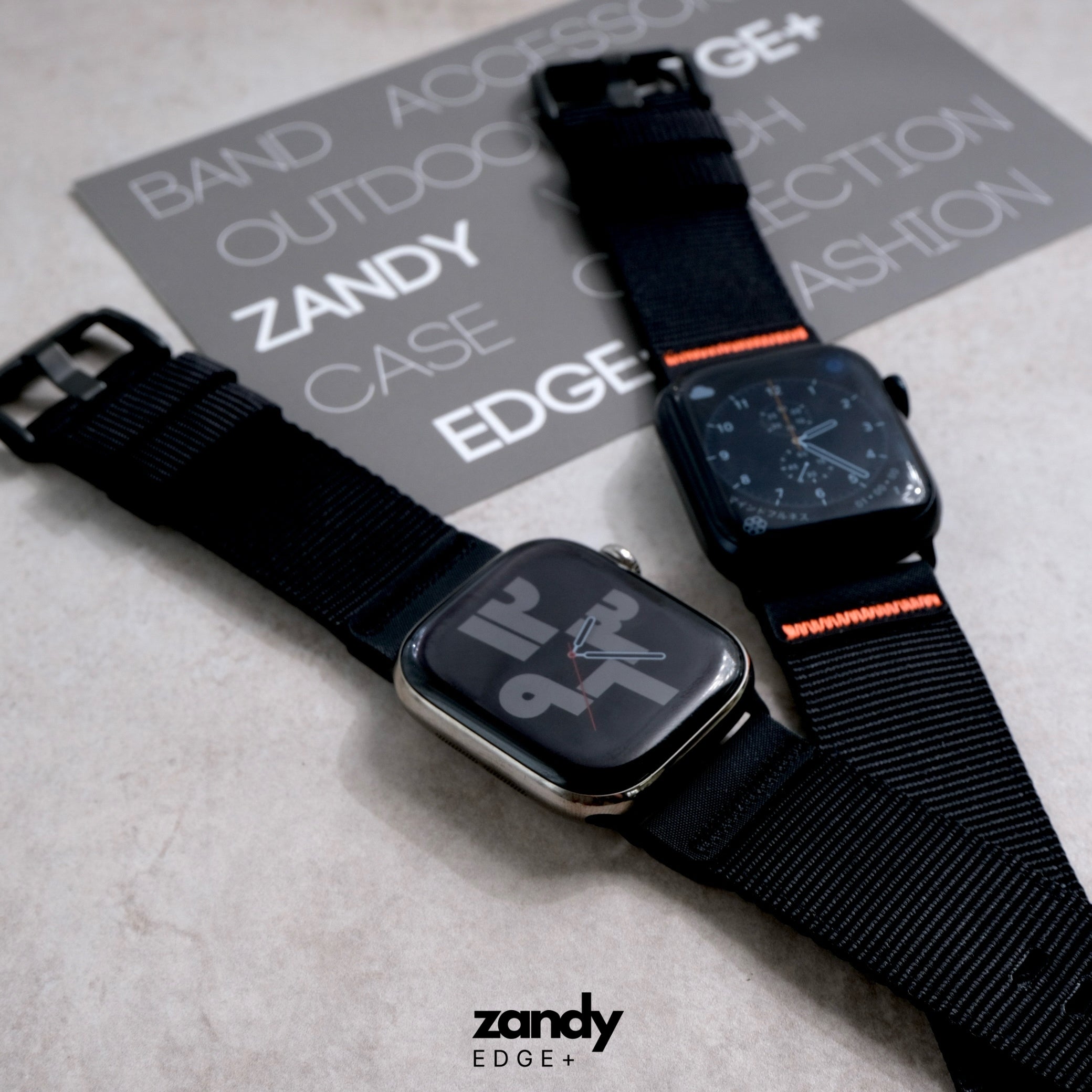 EDGE+【ミッションナイロンバンド】B078 アップルウォッチバンド ナイロンベルト アウトドア Apple Watch