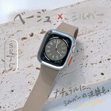 【SET】B066/C001  Apple Watch ライムゼストマグバンド＋スクエアソフトフレームケース
