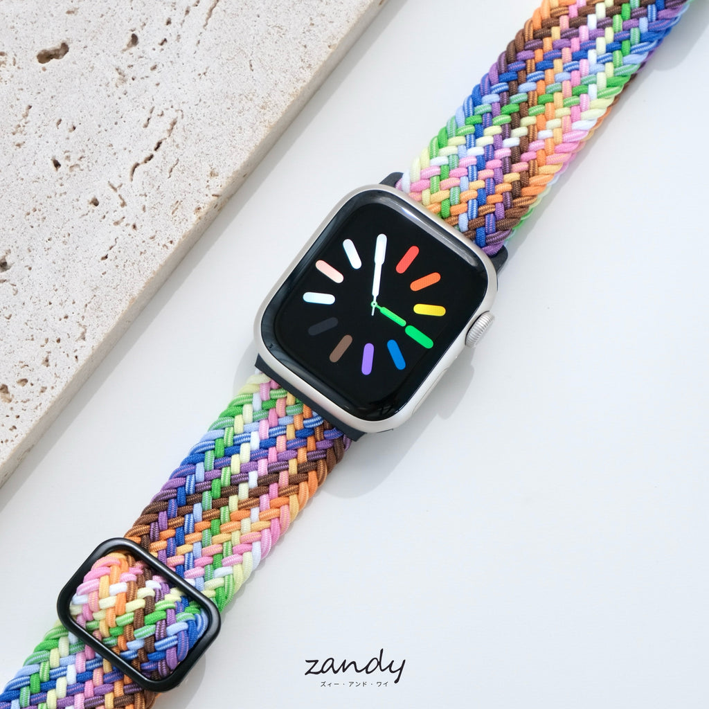 【マルチ編み込みナイロンループ】B011 アップルウォッチバンド ナイロンベルト 編み込みループ Apple Watch