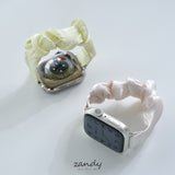 【サテンシュシュバンド】B075 アップルウォッチバンド シュシュベルト Apple Watch