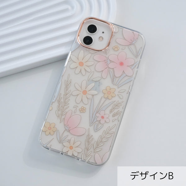 【フラワーデザイン】iPhoneケース クリアケース