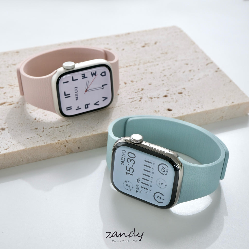 新色登場！【ライムゼストマグバンド】B066 アップルウォッチバンド シリコンベルト マグネット留め Apple Watch