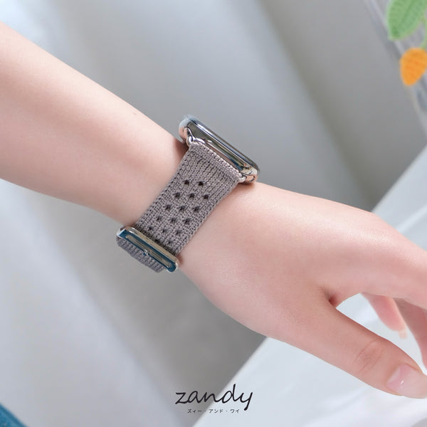 【クロシェ風ブレイドバンド】B077 アップルウォッチバンド ナイロンベルト Apple Watch