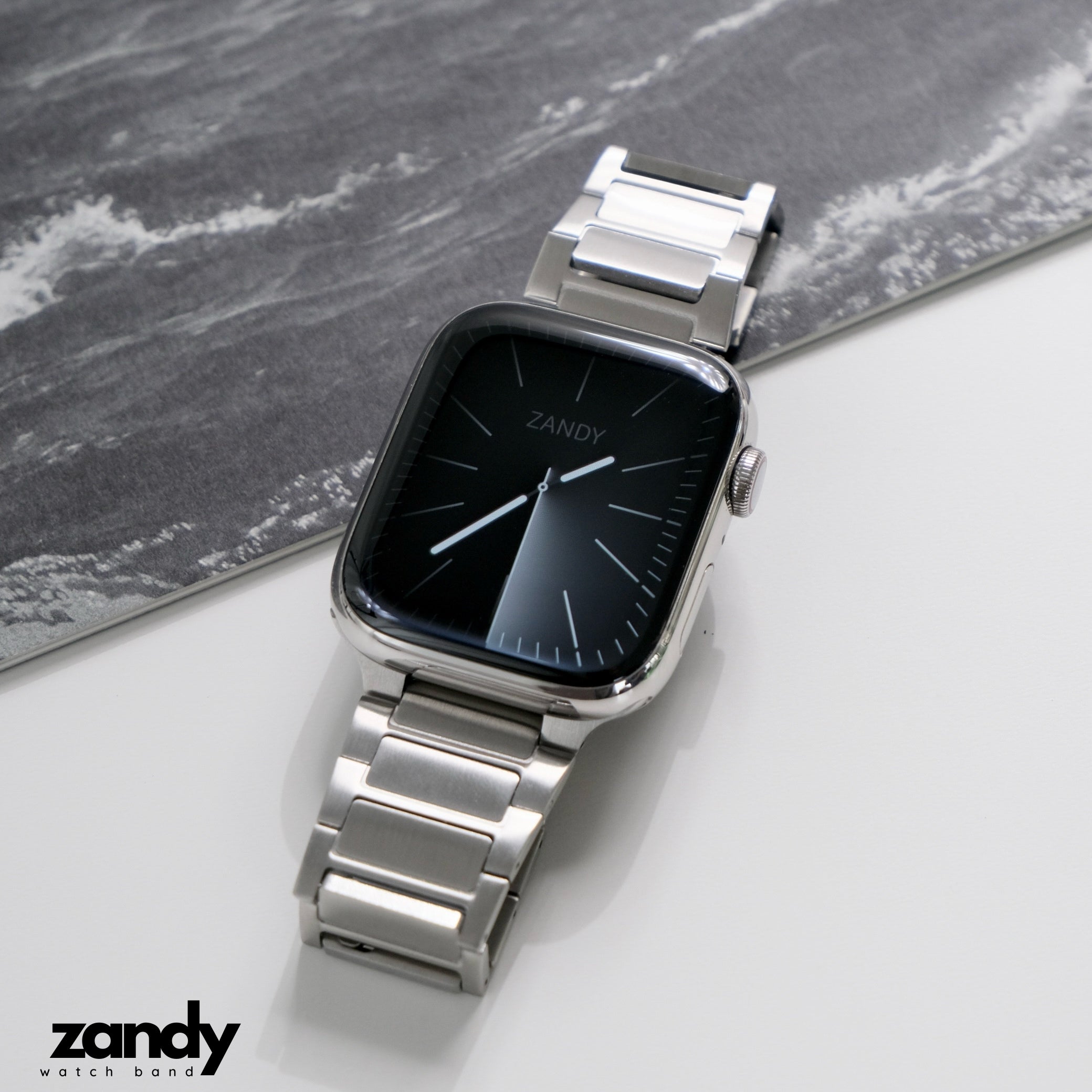 調整は10秒で終わり！【エフォートレススチールバンド】B064 アップルウォッチバンド ステンレスベルト Apple Watch