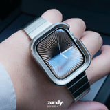 《EDGE+》【SET】B065/C006  Apple Watch エフォートレスブレスバンドSV＋メタルダブルフレームケースTG