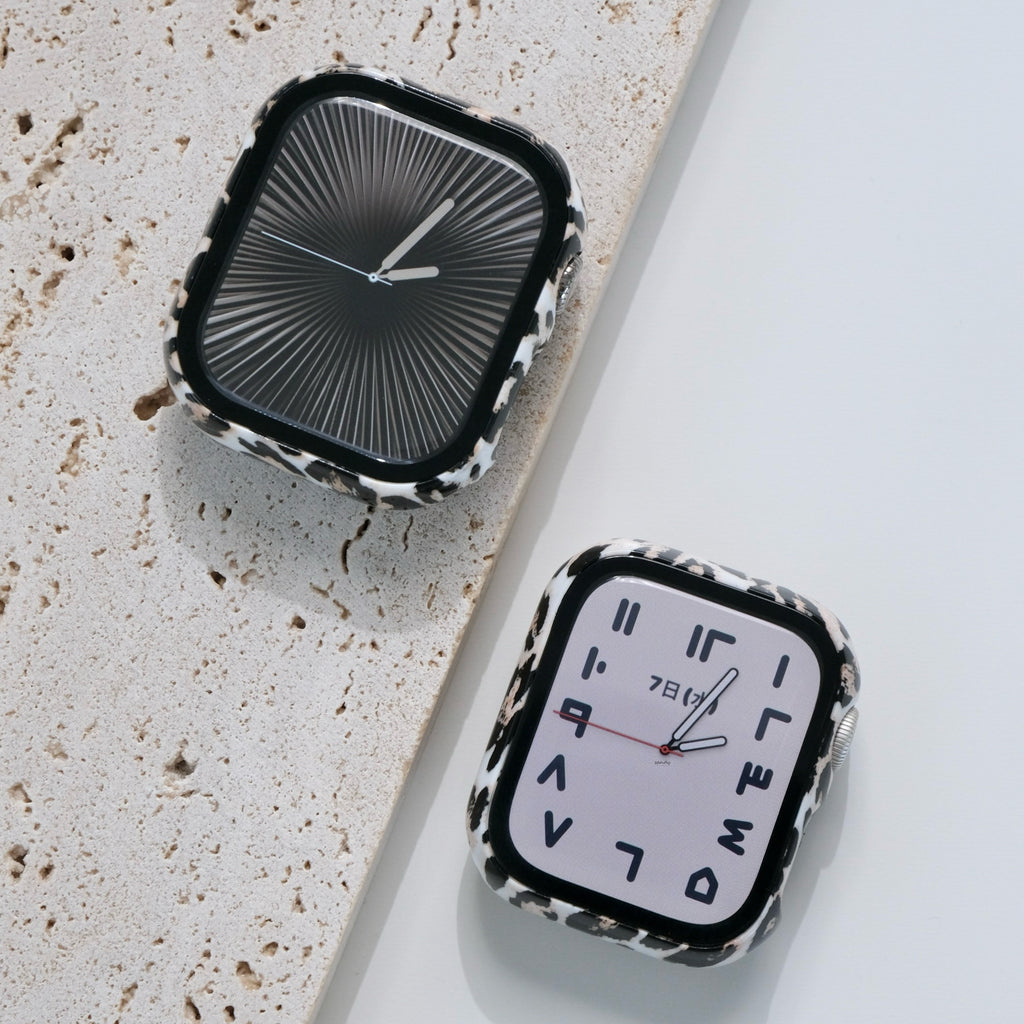 Apple Watch11対応！【レオパードフルケース】 C004 アップルウォッチフルカバー  ハードケース 全面保護  ヒョウ柄  Apple Watch
