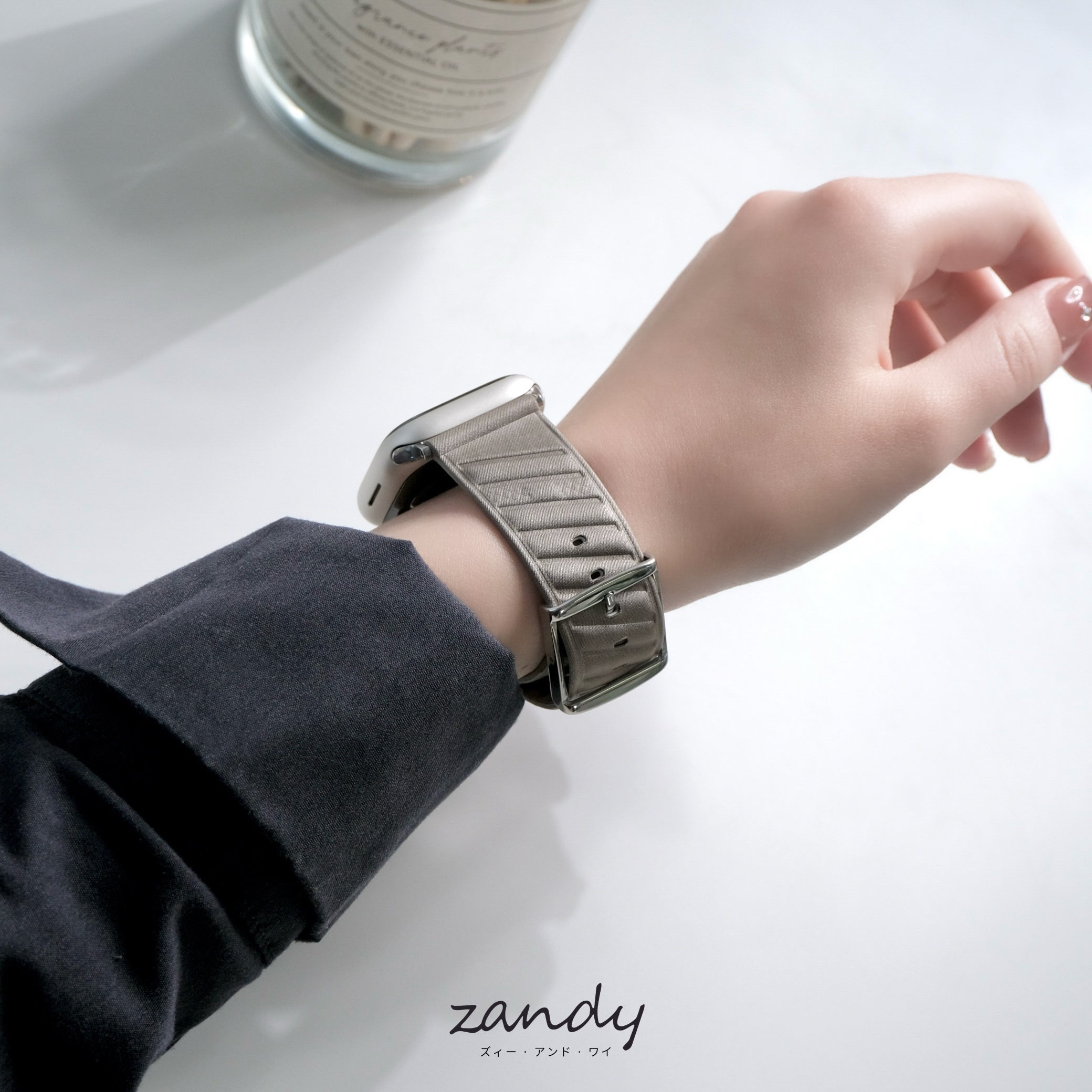 【ストライプバンド】 B062 アップルウォッチバンド ナイロン レザーベルト Apple Watch