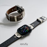【ツートンレザーバンド】アップルウォッチバンド  レザーベルト Apple Watch