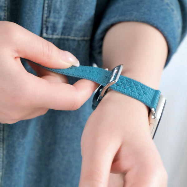 【クロシェ風ブレイドバンド】B077 アップルウォッチバンド ナイロンベルト Apple Watch
