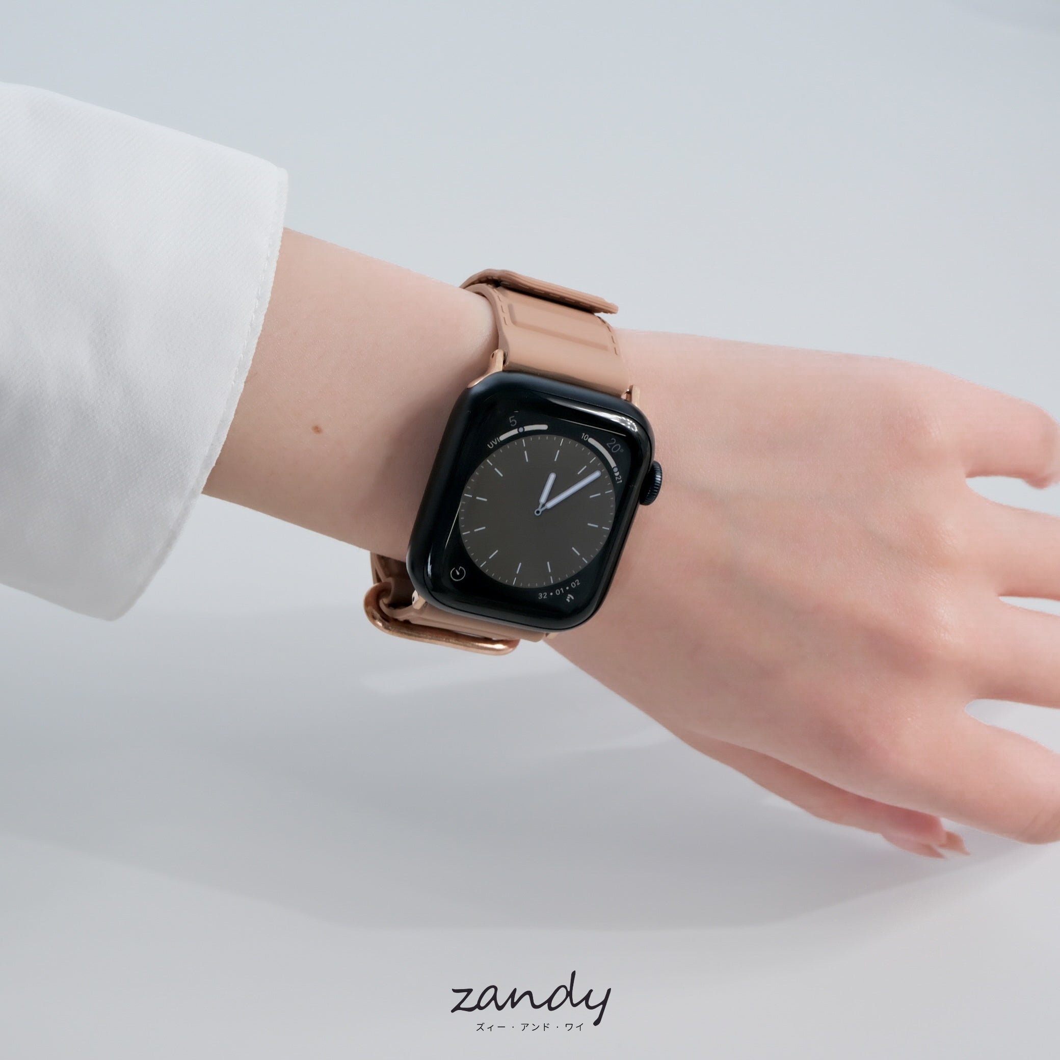 【メタリックシリコンループ①】アップルウォッチバンド マグネットシリコンベルト Apple Watch