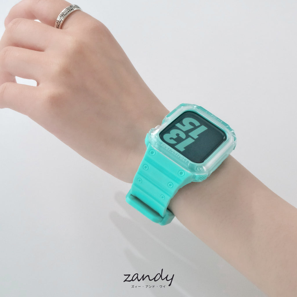スペシャルカラー！【スポーツ一体式バンド】アップルウォッチバンド 一体式ベルト Apple Watch
