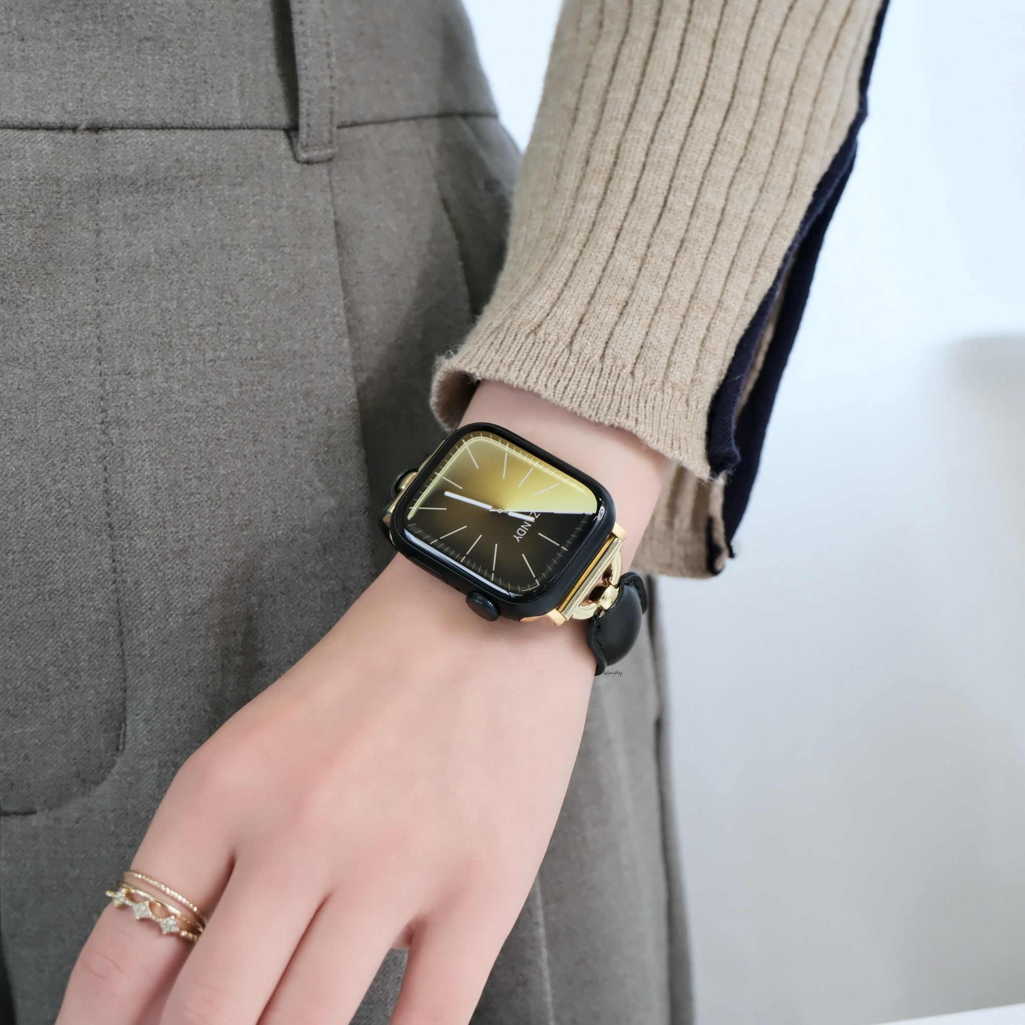 【レザーバックルブレスバンド】アップルウォッチバンド  レザーベルト Apple Watch