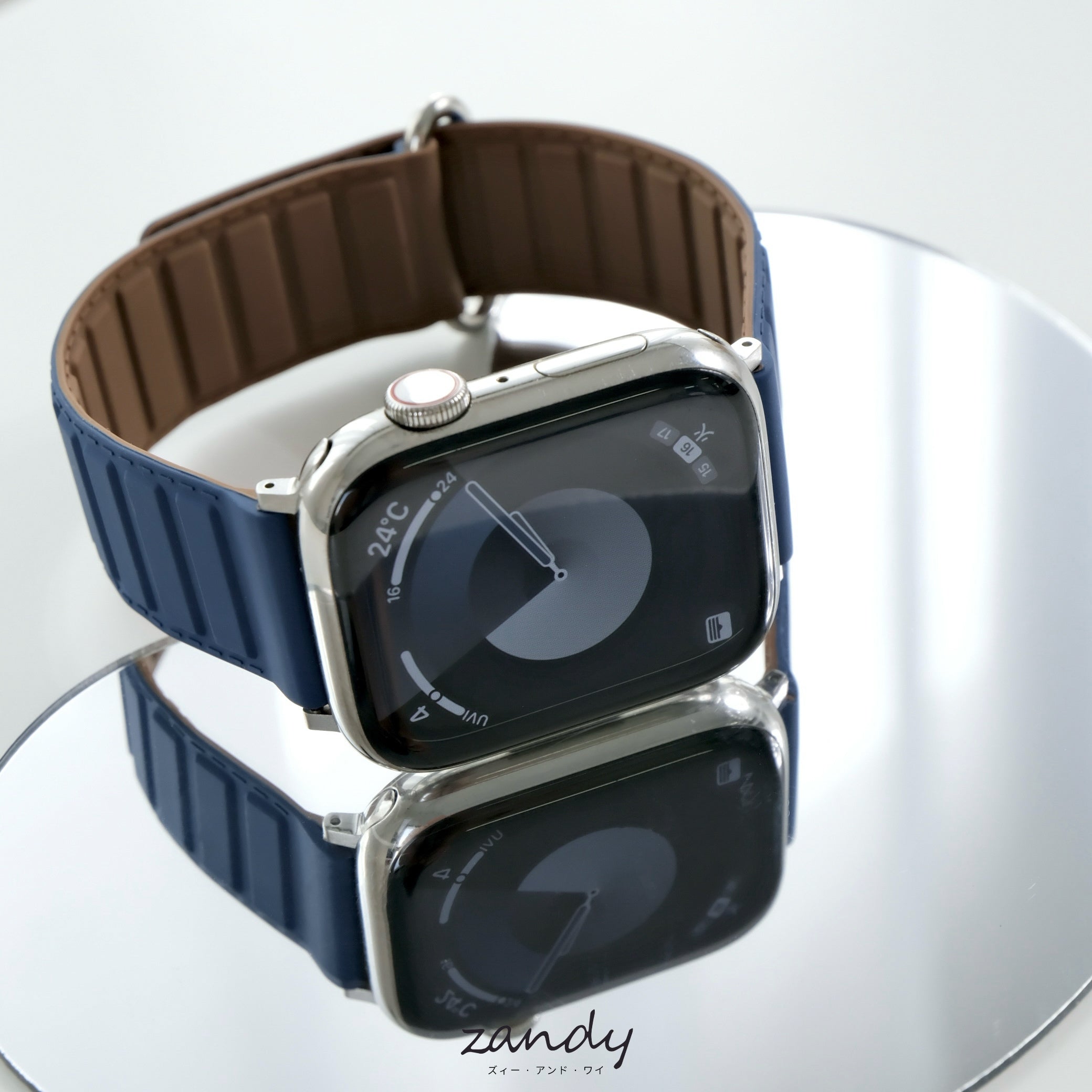 【メタリックシリコンループ②】アップルウォッチバンド マグネットシリコンベルト Apple Watch サブ画像