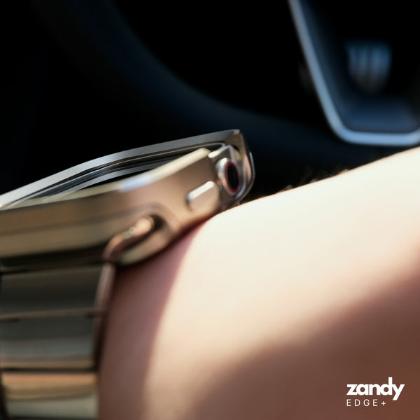 《EDGE+》【SET】B065/C006  Apple Watch エフォートレスブレスバンドSV＋メタルダブルフレームケースTG